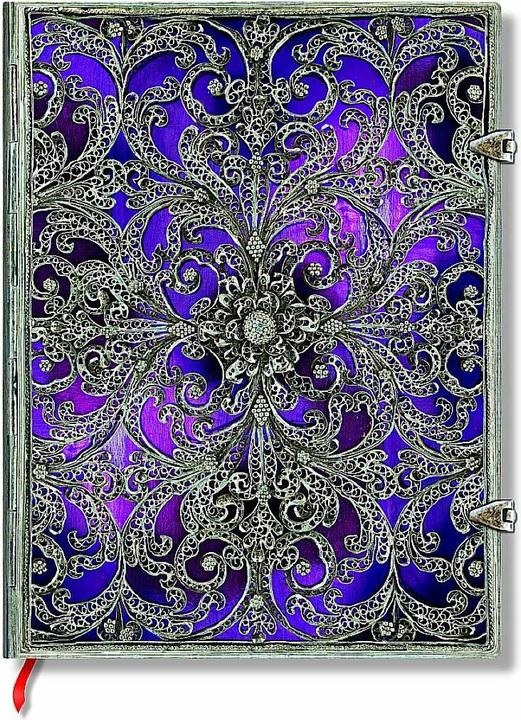Image du produit Paperblanks Aubergine (180 x 230 mm, À rayures, Couverture rigide)