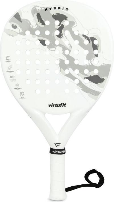 Virtufit Racchetta padel - Ibrida - Bianca/Grigia