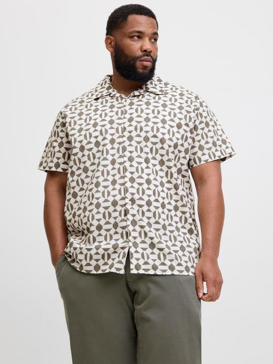 Actual product image Jack & Jones Jprblukevin Print Resort S/S Shirt Pls (4XL)