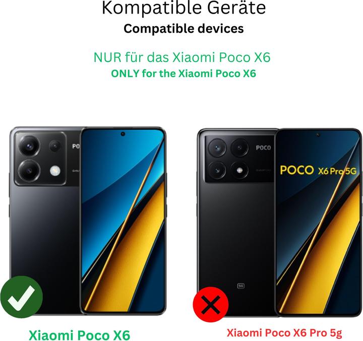 Actual product image Dipos Screen Protector 2-Way Anti-Shock (1 Piece, Xiaomi Poco X6)