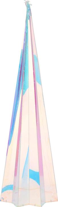 Produktbild H & S Collection Regenbogen-Pyramide mit sternförmigem Sockel, mit Micro-LED-Lichtern, 2 Grössen, 2er-Set