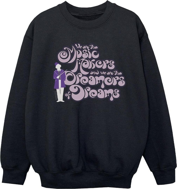 Produktbild Willy Wonka & the Chocolate Factory Dreamers Text Sweatshirt Mädchen (152, 158)