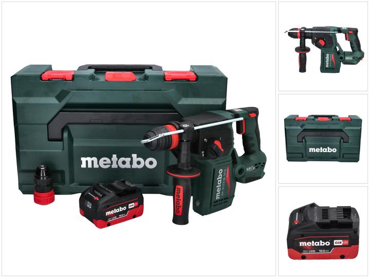 Immagine prodotto Metabo KH 18 LTX BL 24 Q Batteria combinata martello 18 V 2.2 J + 1x batteria 10.0 Ah + metaBOX - senza (Batteria ricaricabile)
