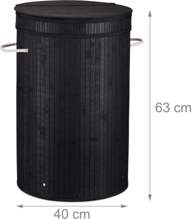 Image du produit Relaxdays Corbeille à linge couvercle (65 l)