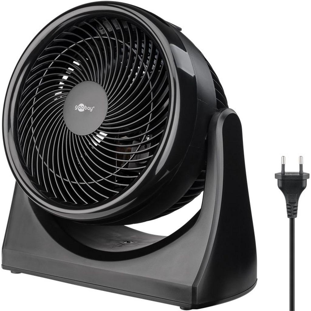 Goobay 22,90cm (9") Bodenventilator, Ventilator, Schwarz
