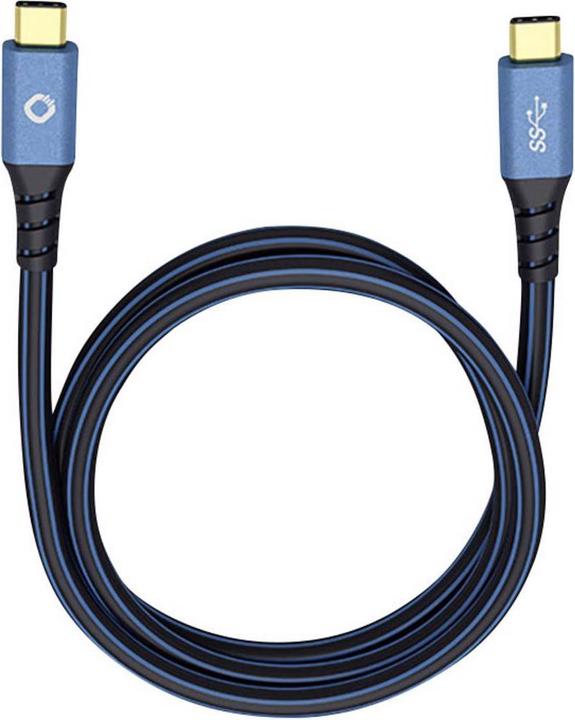 Oehlbach USB 3.2 Gen 1 (USB 3.0) connection cable (1x C™ male 1x male) 0.50 m gold-plated plug contacts (0.50 m, USB 3.2 Gen 1, 10 W)