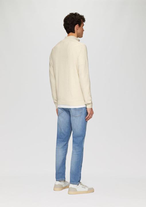 Produktbild S.Oliver Strickpullover Sportiver Strick-Troyer im Fabricmix (L)