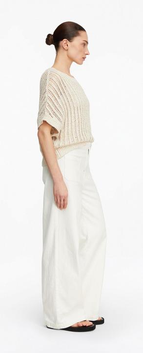 Produktbild Comma Häkelstricktop mit tonalen Baby-Pailletten (S)