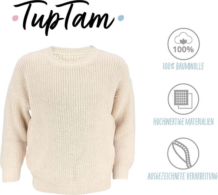 Actual product image TupTam Strickpullover Bio-Baumwolle (110, 116)