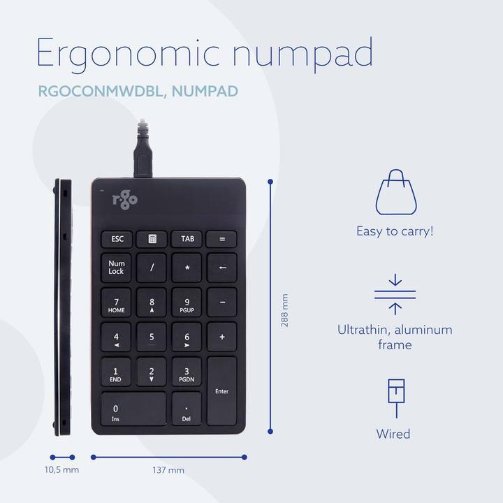 Produktbild R-Go Tools Break (Nummernblock, Kabelgebunden)