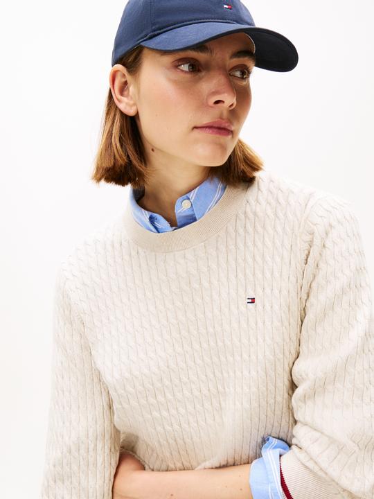 Produktbild Tommy Hilfiger Co Cable Fine Gg C-Nk Ls Swt (XL)