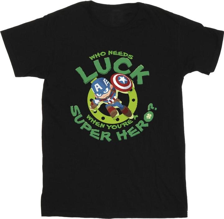 Immagine prodotto St Patrick's Day Captain America Luck Maglietta Uomo (L)