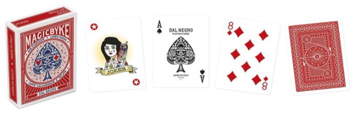 Dal Negro DalNegro Playing Cards Mono Collectible Plasticized Magicbyke 10541