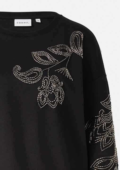 Produktbild Comma Sweatshirt Sweatshirt mit Perlenstickerei (32)