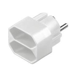 Goobay, Ciabatta multipresa, Stikdåse 2-stik Hvid (2 x)