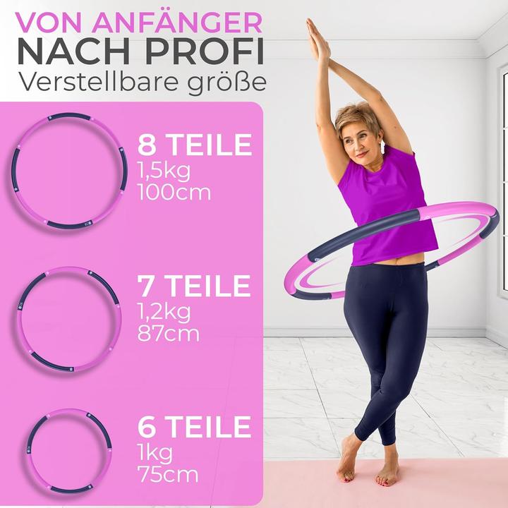 Actual product image SummerFan Hula Hoop Reifen für Anfänger (100 cm, 1500 g)