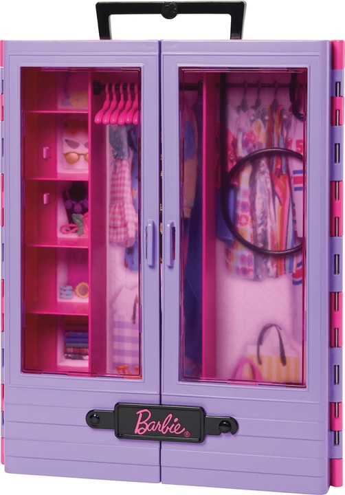 Immagine prodotto Barbie Armadio fashionistas, 6 appendini, per bambini dai 3 anni in su