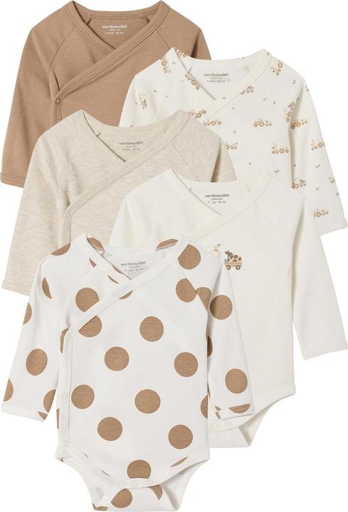Actual product image Vertbaudet Bio-Kollektion: 5er-Pack Baby Schlupfbodys (74)