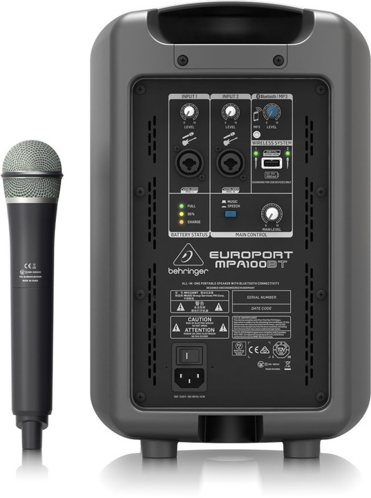 Produktbild Behringer Europort MPA100BT (Aktiv, 1x 100 W)