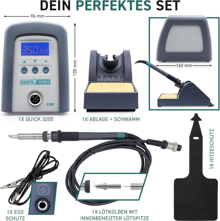 Actual product image Quick Digital Adjustable ESD High Frequency Soldering Station (ward)