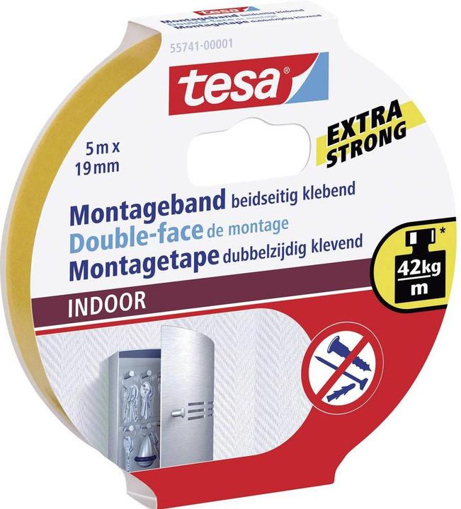 Actual product image tesa Powerbond INDOOR double-sided mounting tape (19 mm)