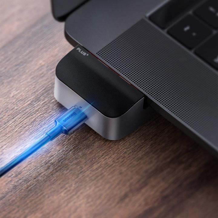 Actual product image Baseus CAHUB-AJ0G (USB-C, 9 ports)