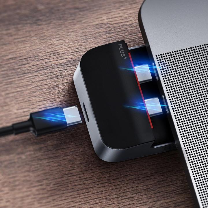 Actual product image Baseus CAHUB-AJ0G (USB-C, 9 ports)