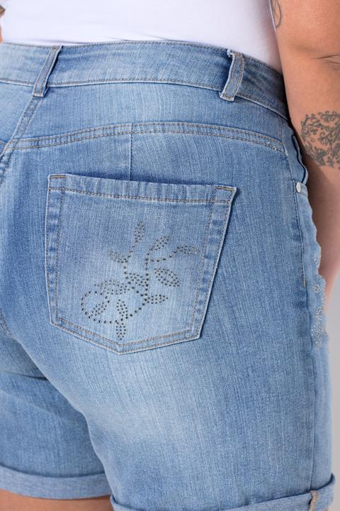 Produktbild Miamoda Jeans-Shorts, Wide Legs, Glitzersteinchen (58)