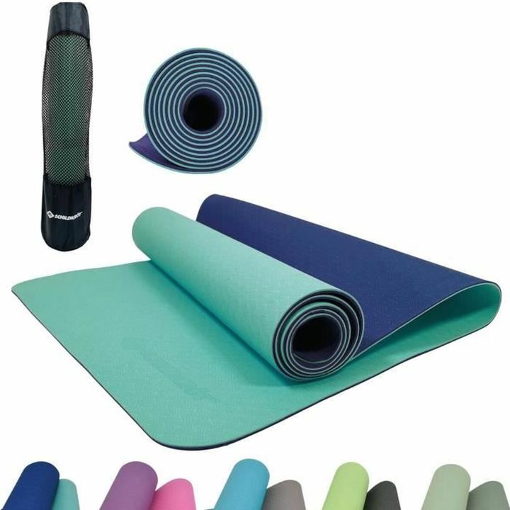 Actual product image Schildkröt Fitness mat navy mint 180 x 60 x 0.4 cm (4 mm)