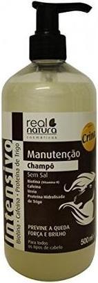 Image du produit Real Natura Shampooing fortifiant pour cheveux sans sel de Champagne avec Pro-Vitamine Pump et Vitamine B5 500m (Shampoing liquide)