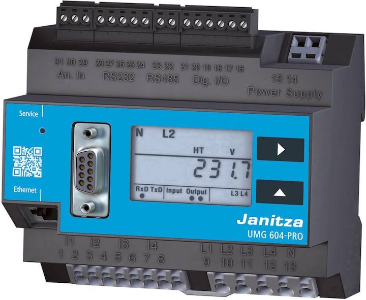 Productafbeelding Janitza Spanningskwaliteitsanalysator UMG 604 PRO