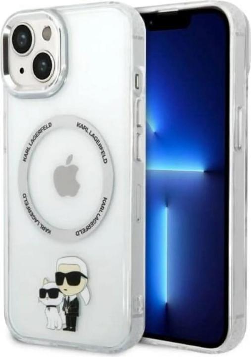 Immagine prodotto Karl Lagerfeld KLHMP14MHNKCIT Custodia rigida per iPhone 14 Plus 6.7" trasparente Iconic Karl&Choupett (Apple iPhone 14 Plus)