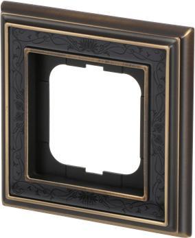 Actual product image Busch-Jaeger Frame 1-fold ms/antique decor anth 1721-843
