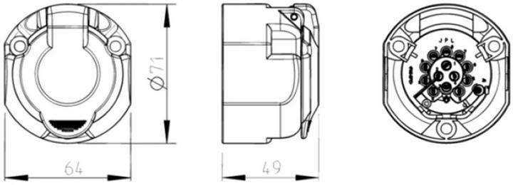 Immagine prodotto Südo ERICH JAEGER Presa 13-pin, KS