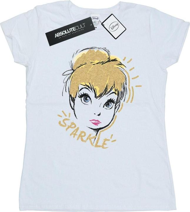 Actual product image Disney Womens/Ladies Tinkerbell Sparkle Cotton T-Shirt (S)