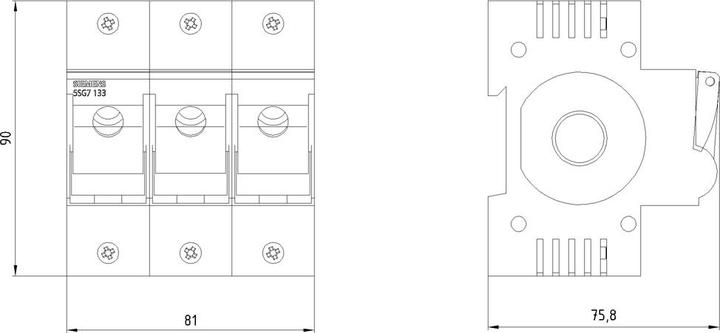 Actual product image Siemens MINIZED, Switch disconnector with Fuse
