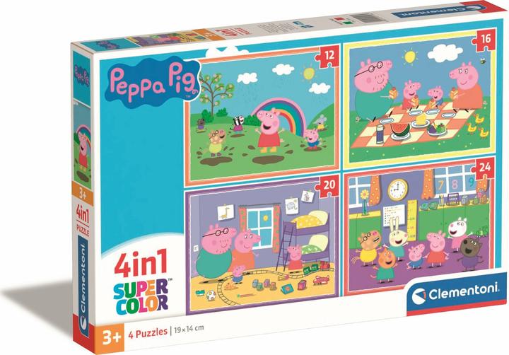 Actual product image Clementoni 4in1 Puzzle Peppa Pig (24 pieces)