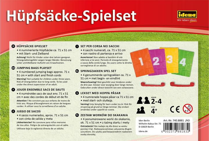 Produktbild Idena Hüpfsäcke-Spielset mit Start/Zielband