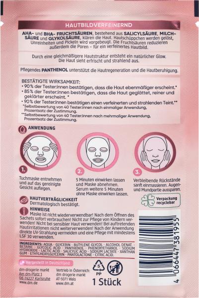 Image du produit dm Balea Masque en tissu AHA & BHA