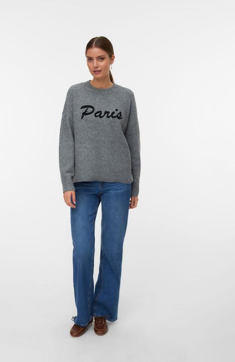 Actual product image Vero Moda Vmboom Ls O-Neck Text Pullover Noos (XL)