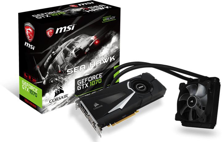 Actual product image MSI GeForce GTX 1070 SEA HAWK X (8 GB)