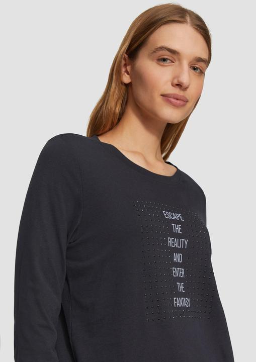 Immagine prodotto S.Oliver T-Shirt Weiches Jerseyshirt mit Frontprint und Schmucksteinen (38)