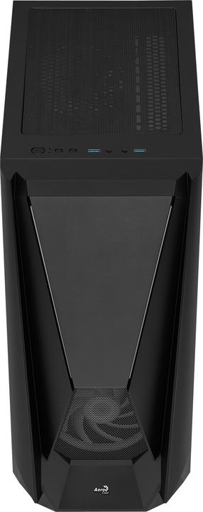 Actual product image AeroCool Visor PC Acrylonitrile Butadiene Styrene (ABS) (ATX, Micro-ITX, Mini-ATX, Mini-ITX)