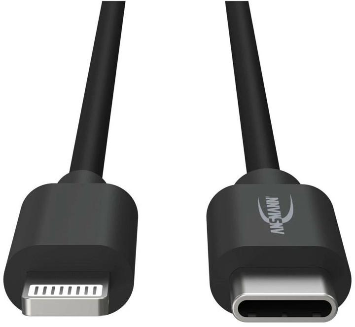 Actual product image Ansmann Type C / Lightning USB data and charging cable 120 cm (1.20 m, USB 2.0, 60 W)