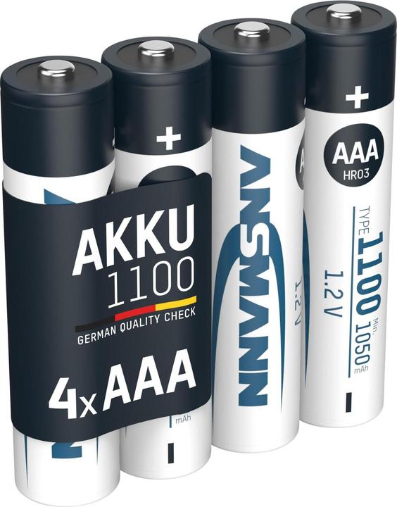Actual product image Ansmann Type 1100 (4 pcs., AAA / LR03 / Micro / R03 / AM4 / MN2400 / KR03, 1050 mAh)
