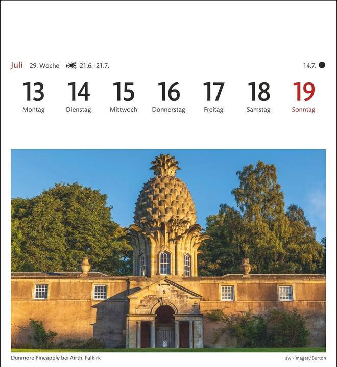Actual product image Harenberg Schottland Sehnsuchtskalender 2026 - Wochenkalender mit 53 Postkarten (German)