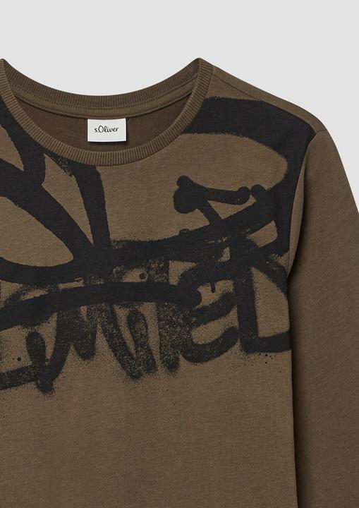 Produktbild s.Oliver T-Shirt Longsleeve mit Graffiti-Print (170, 176)