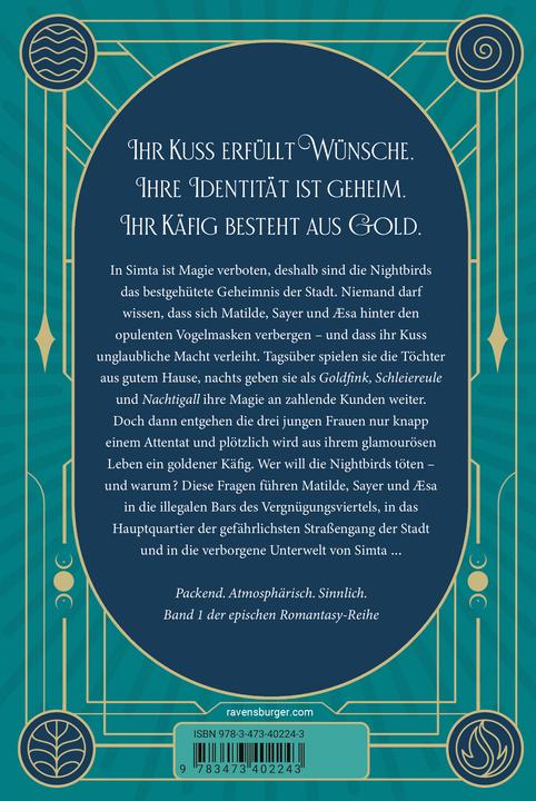 Nährwerte und Zutaten Ravensburger Nightbirds, Band 1: Der Kuss der Nachtigall (Deutsch, Alexander Kopainski, Franziska Jaekel, Kate J. Armstrong, 2024)