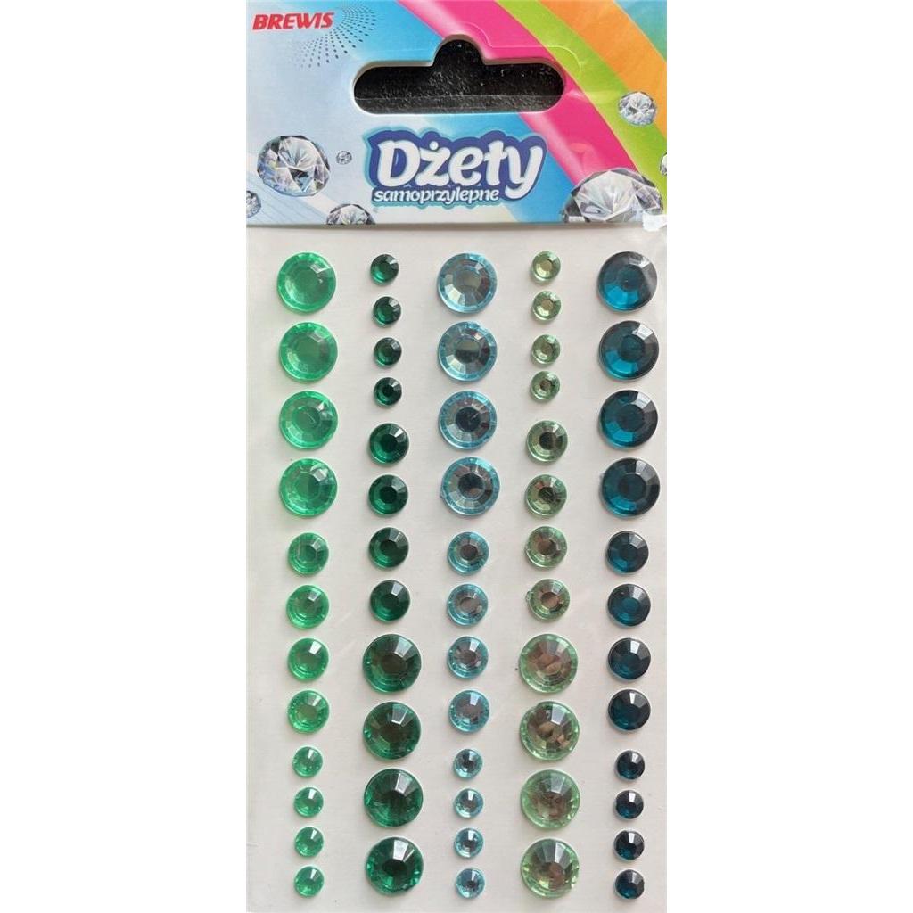 Brewis Selbstklebende Strasssteine ​​60 Stk