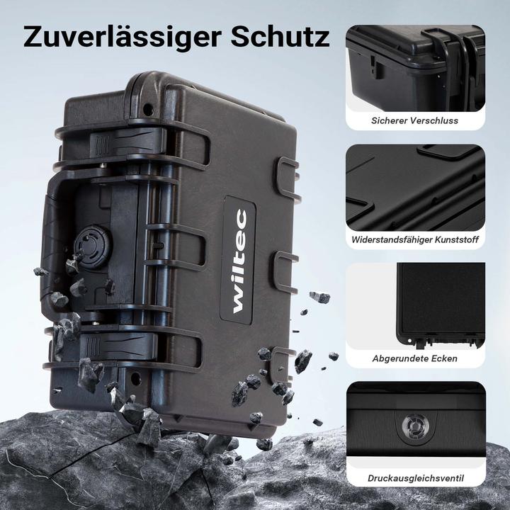 Actual product image Wiltec Universalkoffer 21,9x18,5x10,4cm wasserdicht Transportkoffer Schutzkoffer